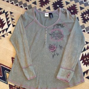 Harley Davidson long sleeve thermal top